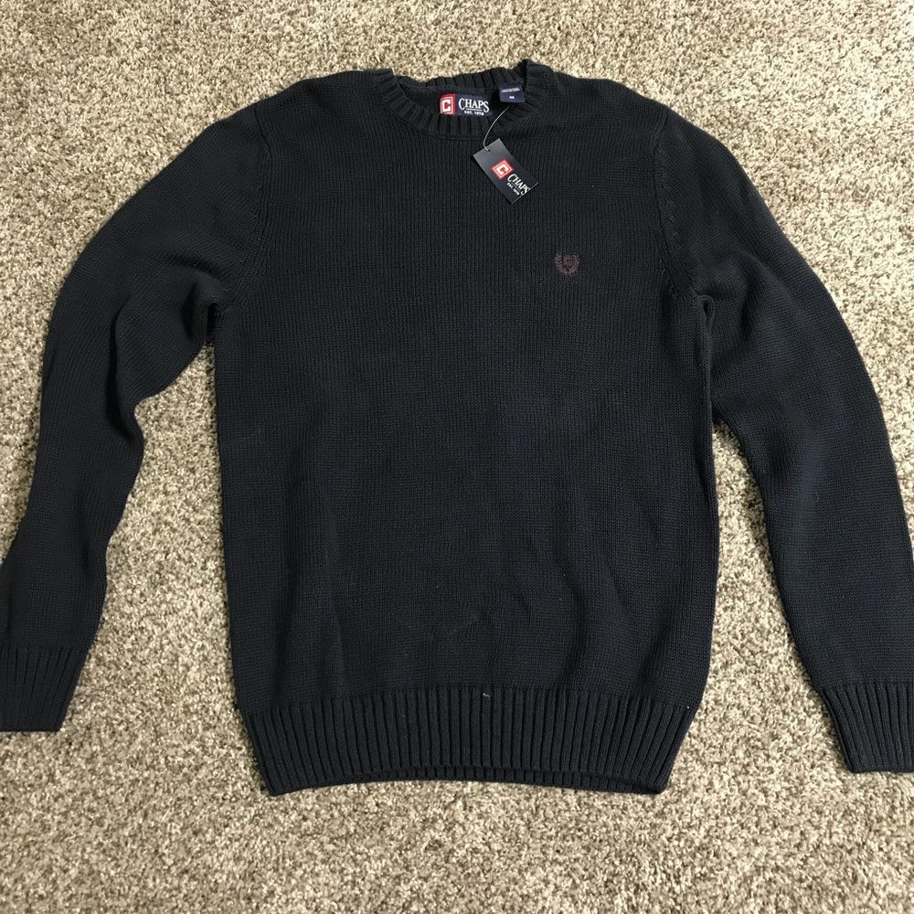 Men’s Chaps Navy Blue Sweater NWT Medium